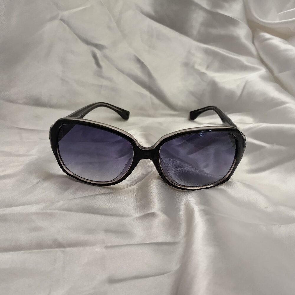 * MICHAEL KORS (fits) LARGE (face) SUNGLASSES, Black Gray Round Lenses Good Cond